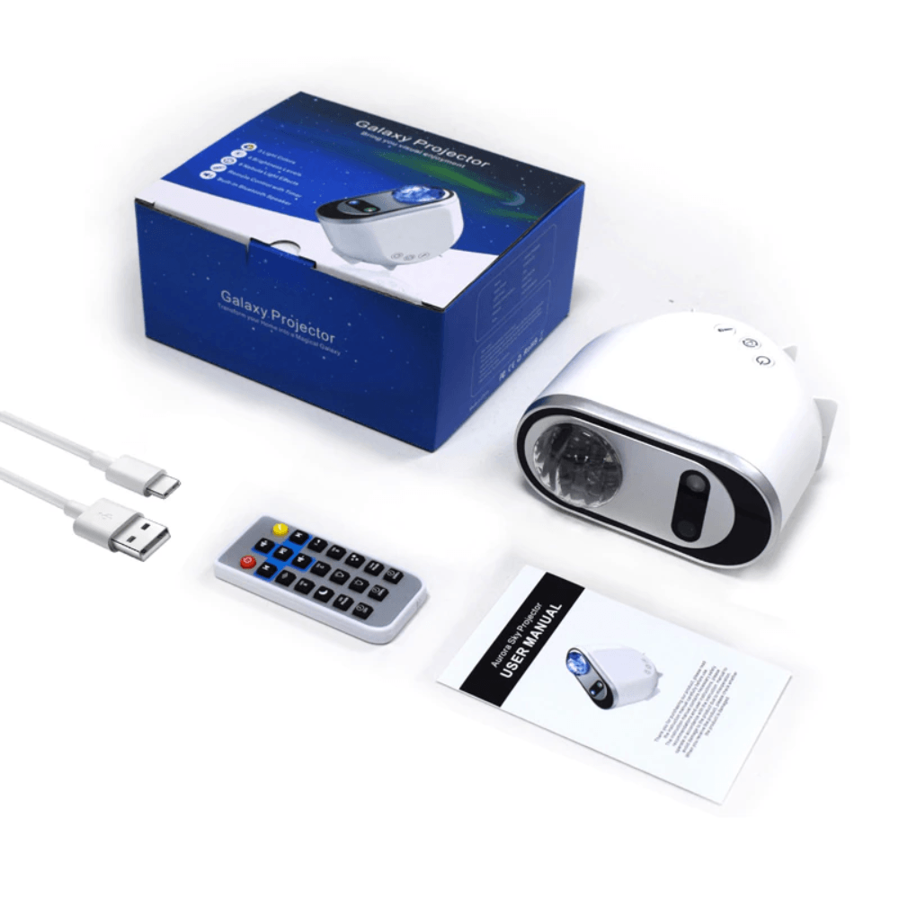 Northern Lights Aurora Projector Galaxy Star Bluetooth Speaker Lightning