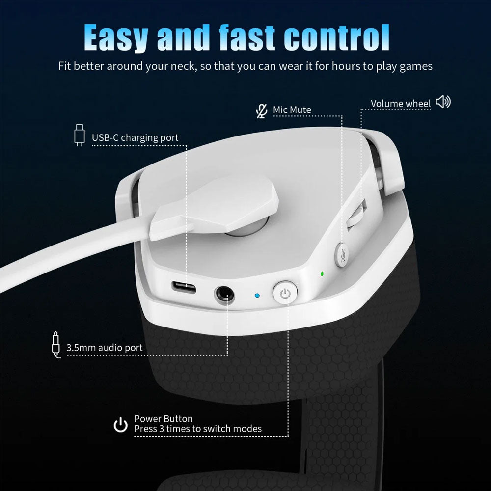 NUBWO G06 Wireless Gaming Headset Audio