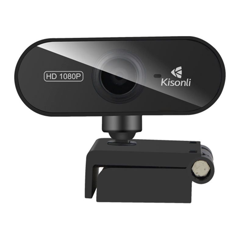 PRE VENDA - Webcam Kisonli PC6 1080p USB, Preta, PC6-1080