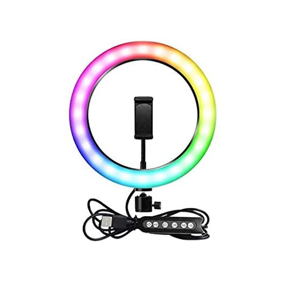 Portable MJ26 12’’ RGB Desktop Soft LED Ring Light Streaming 15 JOD
