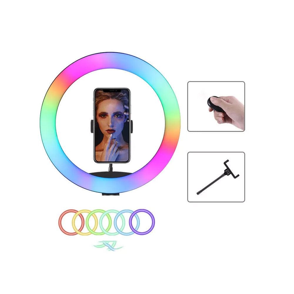 Portable MJ26 12’’ RGB Desktop Soft LED Ring Light Streaming