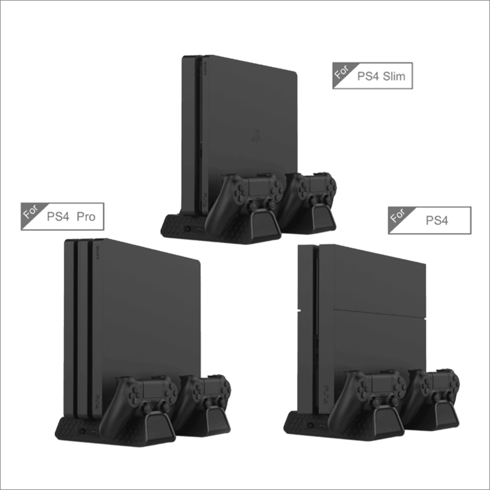 PS4 Slim Pro Multi - functional Charging & Cooling Stand TP4 - 882 Console 15