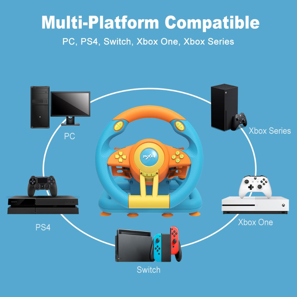 PXN V3III 180° Gaming Steering Wheel Racing