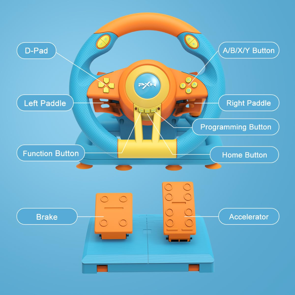 PXN V3III 180° Gaming Steering Wheel Racing