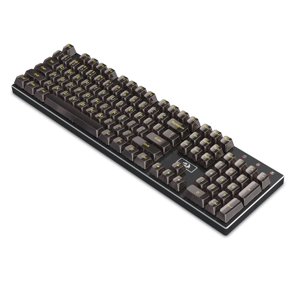 Redragon A138 Transparent Black keycaps 117 Keys Keyboard