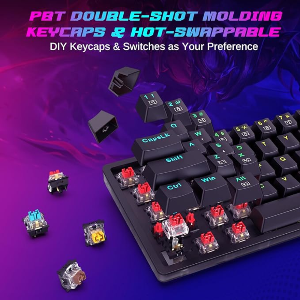 Redragon Akali K642 RGB 60% Hot Swappable Keyboard