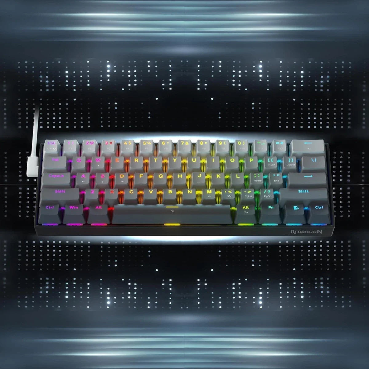 Redragon FIZZ K617GGB Magnetic Switch Rapid Trigger Gaming Keyboard 60% Wired