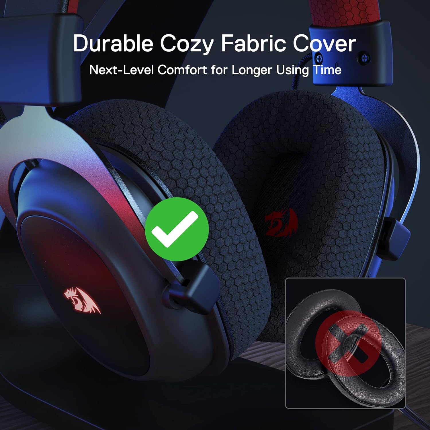 Redragon H510 PRO Zeus RGB Wireless Gaming Headset 7.1 Surround Sound Audio
