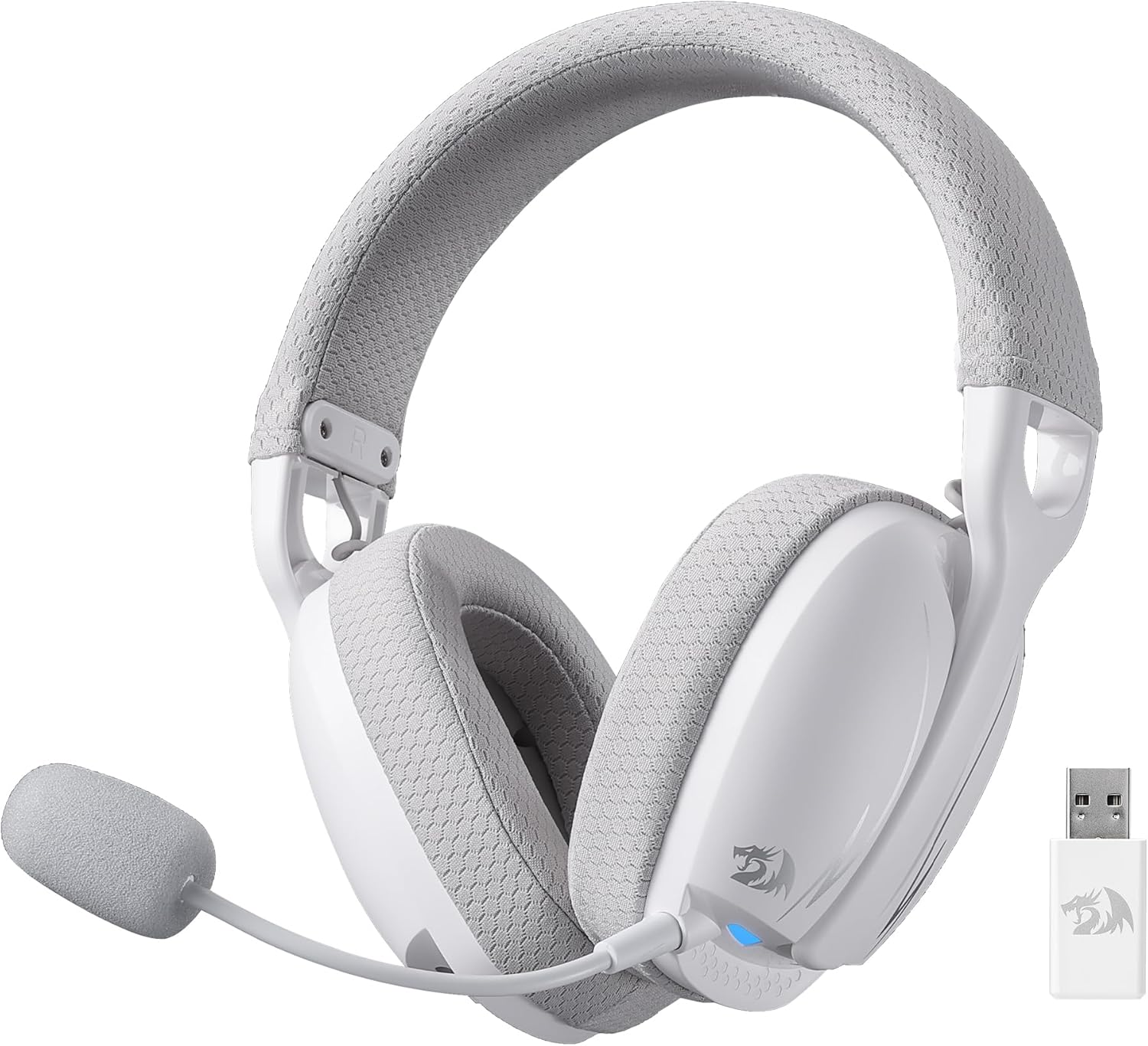 Redragon H878 3 Mode Wireless Blue Lighting Gaming Headset Lightweight 7.1