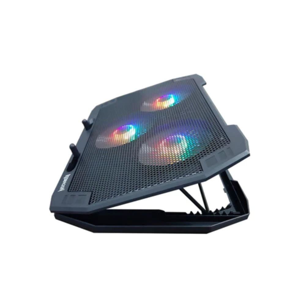 Redragon Ingrid GCP511 laptop cooler 3 fans RGB up to 17 Black Cooling Stands
