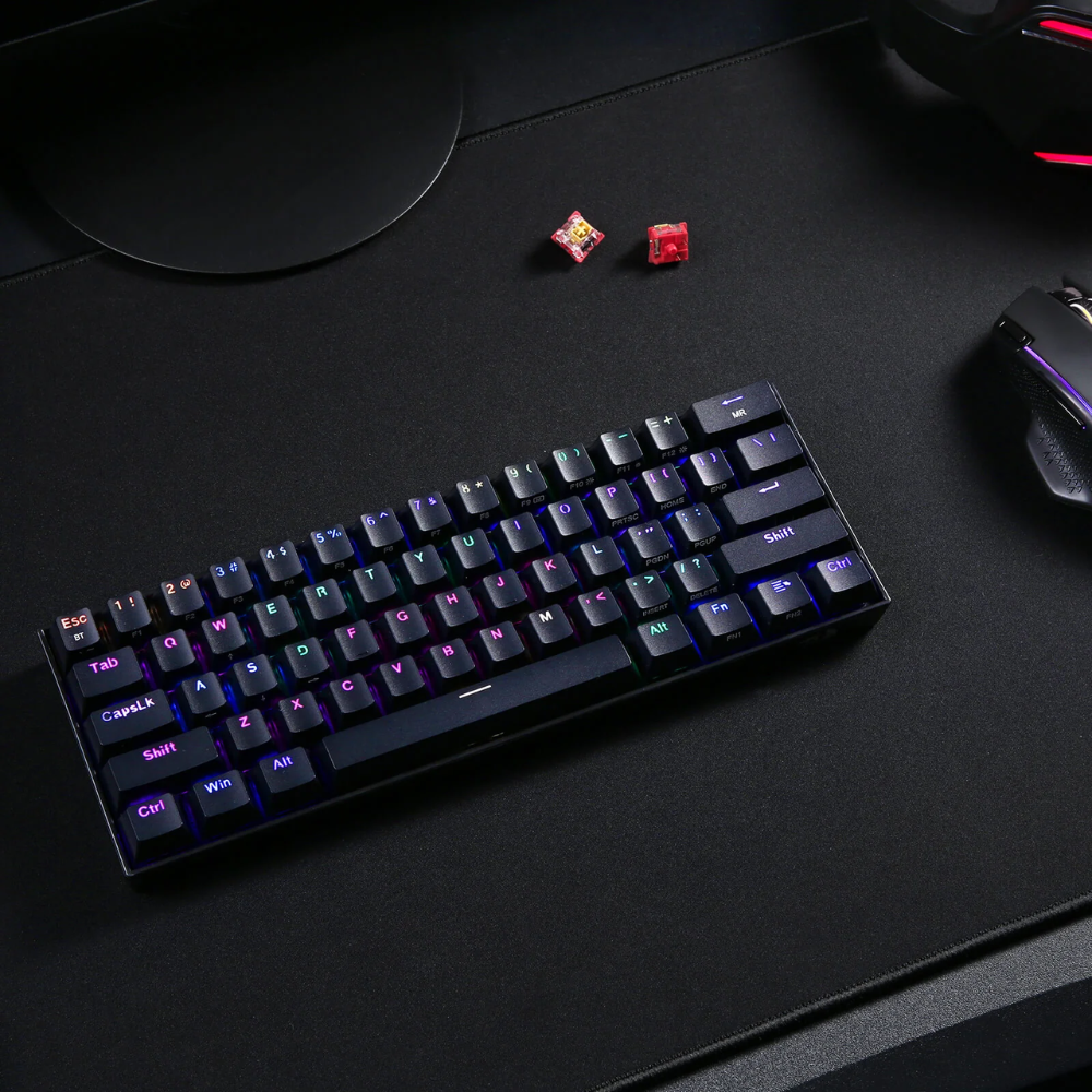 Redragon K530 Pro Draconic 60% Bluetooth/2.4Ghz/Wired Brown Switch Keyboard