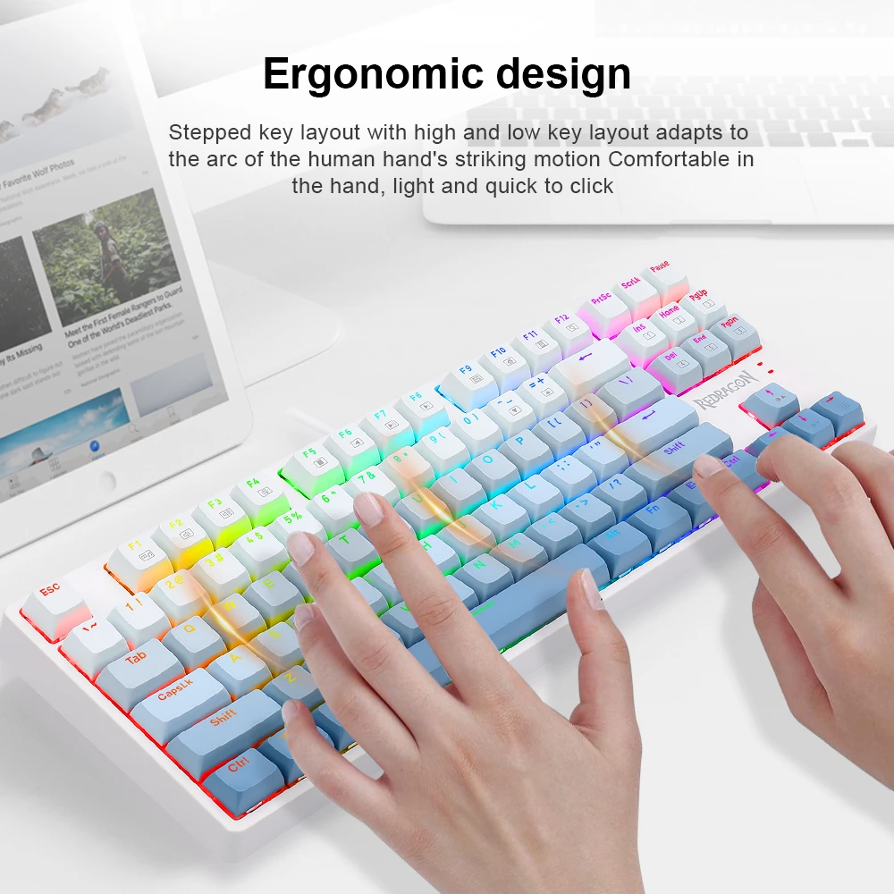 REDRAGON K645W 87 Key RGB Mechanical Gaming Keyboard Keyboard