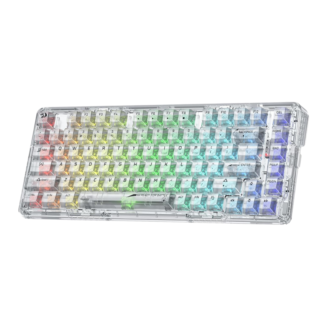 Redragon K649 PRO 78% Wireless Gasket RGB Gaming Keyboard 3 Modes 82 Keys Full