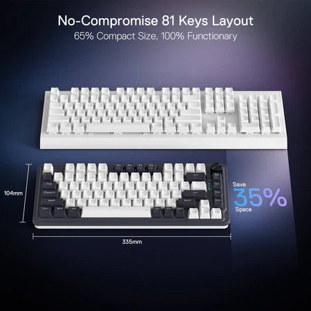 Redragon K673 PRO 75% Wireless Gasket RGB Gaming Keyboard Keyboard