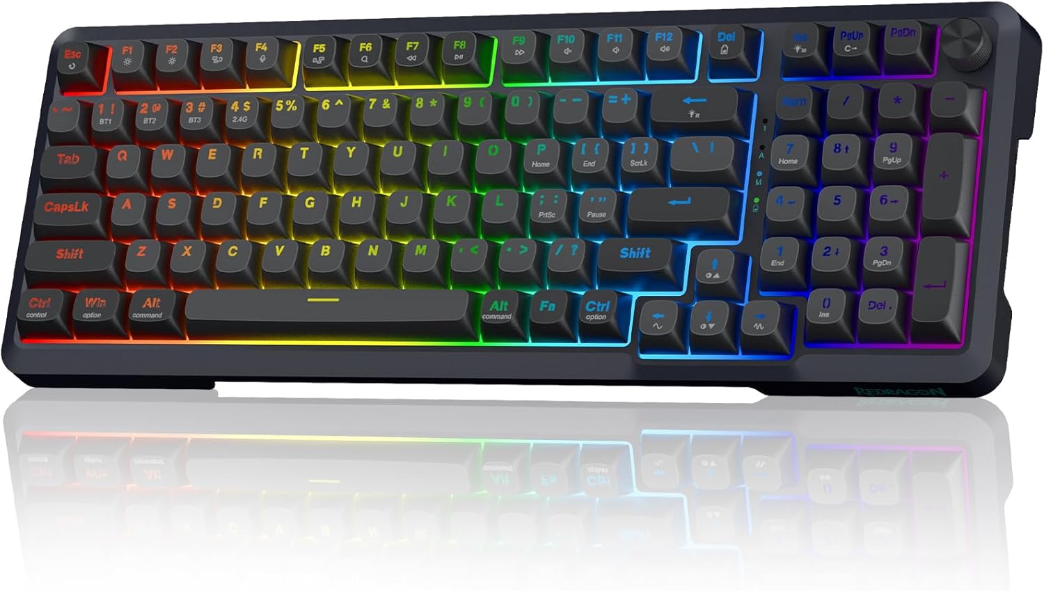 Redragon K688 Wireless Mechanical Keyboard 3 Mode Gasket Mounted RGB Gaming