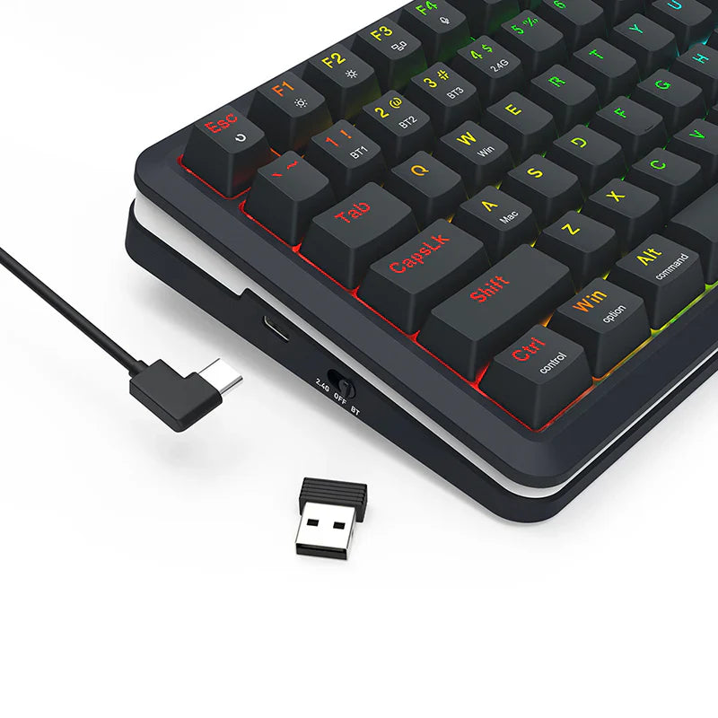 Redragon K708 RGB PRO Tri mode Mechanical Keyboard Keyboard