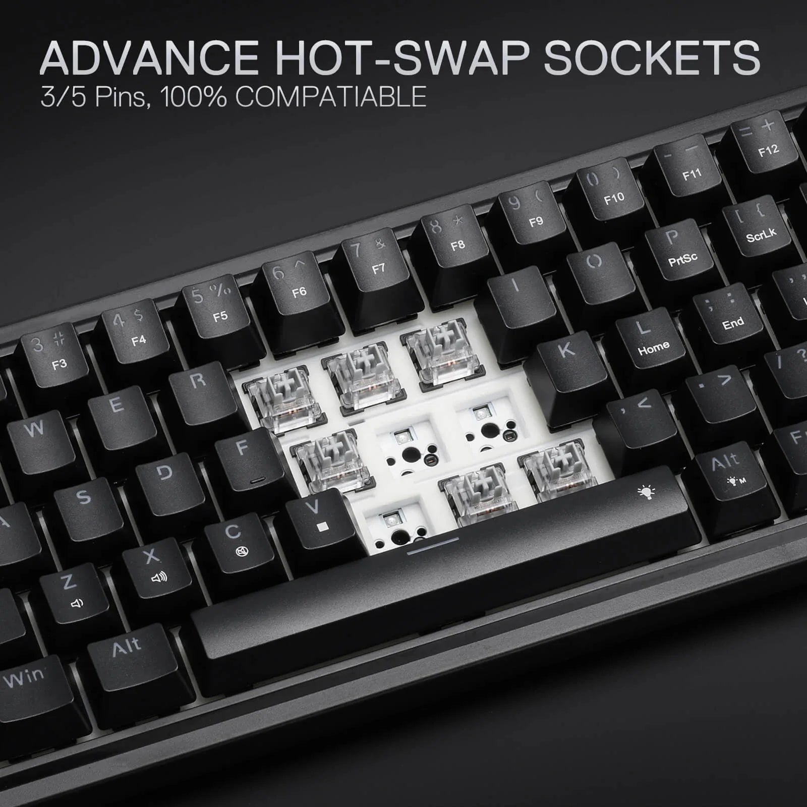 Redragon K709 65% Wired Gasket RGB Gaming Keyboard Keyboard