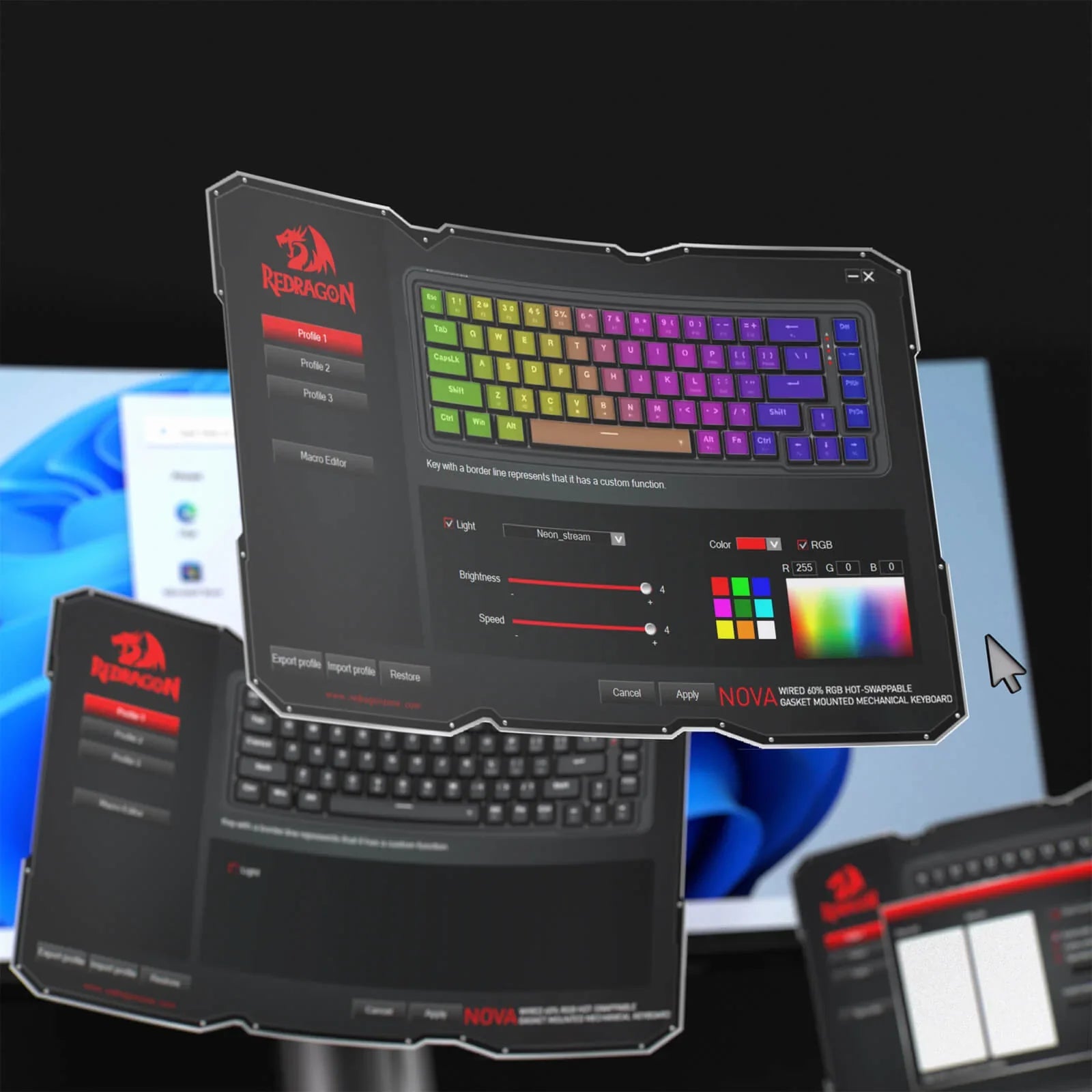 Redragon K709 65% Wired Gasket RGB Gaming Keyboard Keyboard