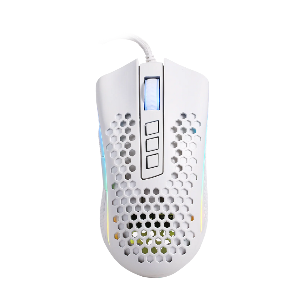 Redragon M808 Storm White Lightweight RGB Gaming Mouse Mouse