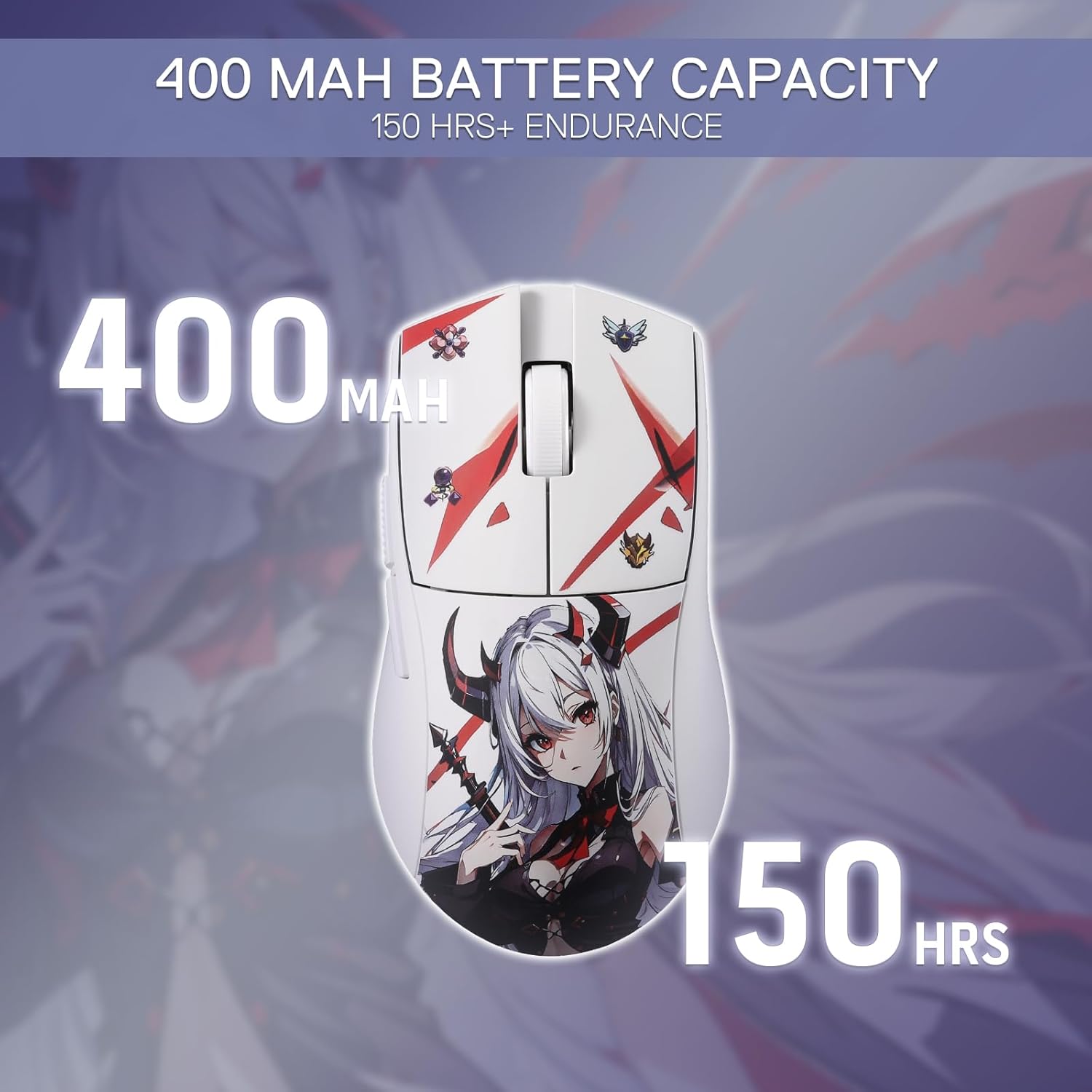 Redragon M916AK PRO 3 Mode Anime Gaming Mouse 42G Ultra Light 26K DPI Gaming