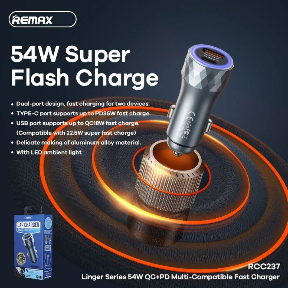 Remax RCC237 linger series 54W PD + QC multi - compatible Cables & Chargers 10