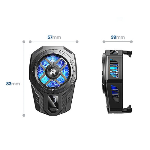 Remax RT F8i Series Clamp Phone Cooler Black Cooling Stands