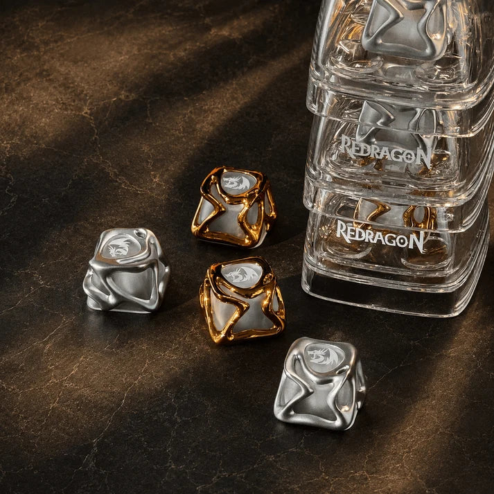 Redragon CrystalFlow™ Liquid Metal RGB Artisan Mechanical Keyboard Keycap – Premium Custom ESC Key ( 1 pcs)