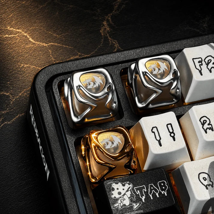 Redragon CrystalFlow™ Liquid Metal RGB Artisan Mechanical Keyboard Keycap – Premium Custom ESC Key ( 1 pcs)