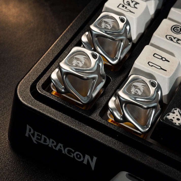 Redragon CrystalFlow™ Liquid Metal RGB Artisan Mechanical Keyboard Keycap – Premium Custom ESC Key ( 1 pcs)