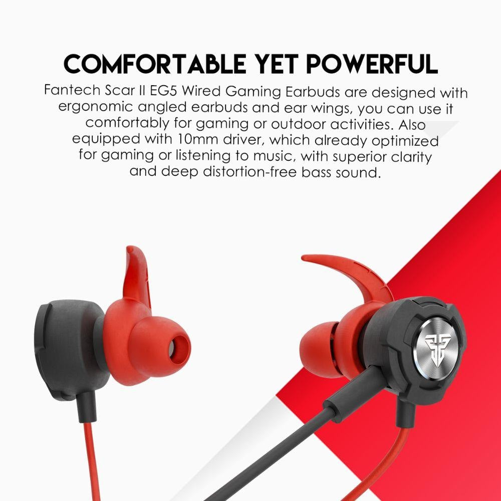 SCAR II EG5 Wired Gaming Earbuds Audio 12 JOD