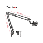 SnapVox Desktop Suspension Microphone Stand Streaming 15 JOD