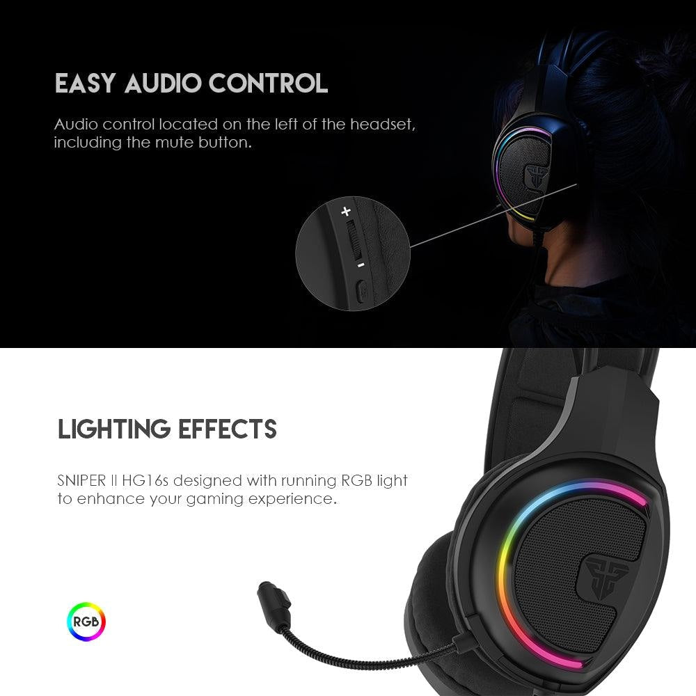 SNIPER II HG16s VIRTUAL 7.1 SURROUND SOUND GAMING HEADSET Audio