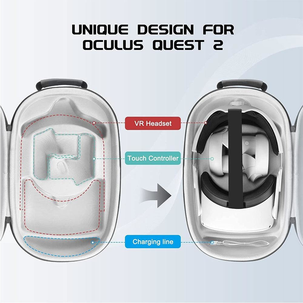 Travel Case for Oculus Quest 2 Halo Strap Console 25 JOD