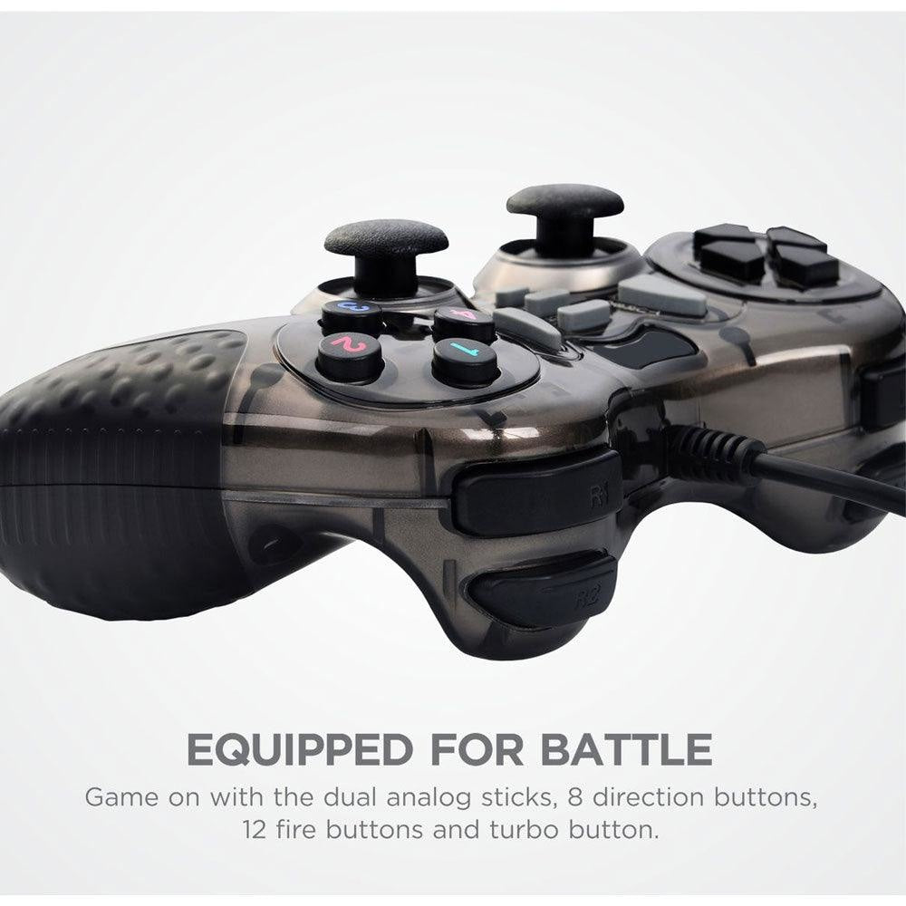Twin Dual Shock USB Wired Gamepad Joystick Console