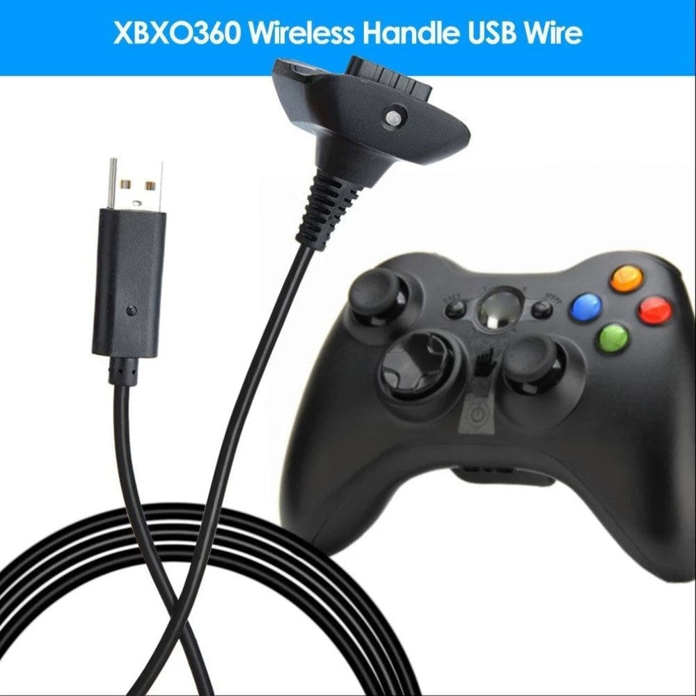 USB Charging Cable for Xbox 360 Wireless Game Controller 1.5M Cables & Chargers