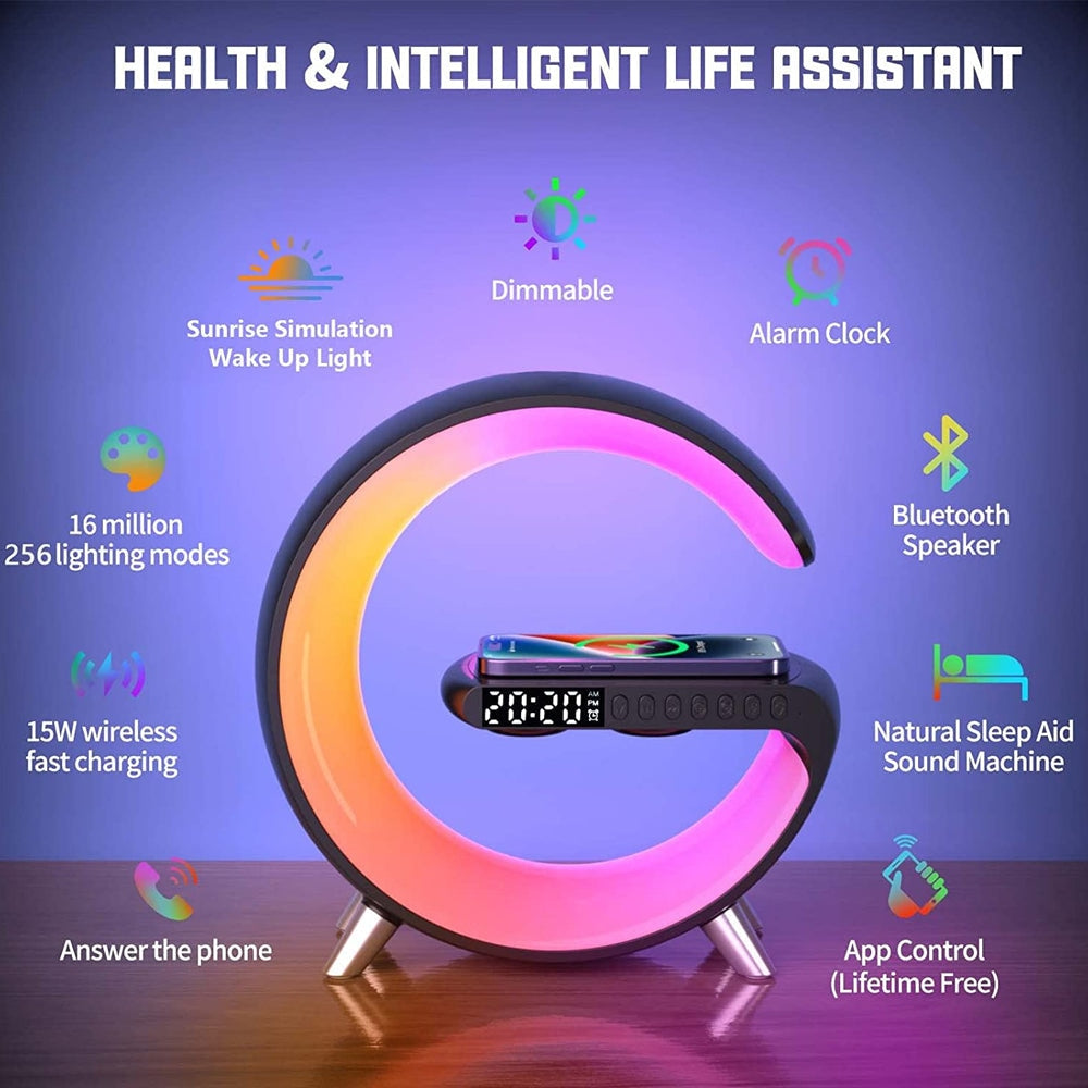 Wake Up Light Sunrise Alarm Clock Wake Up Light With Wireless Speaker BT 3401