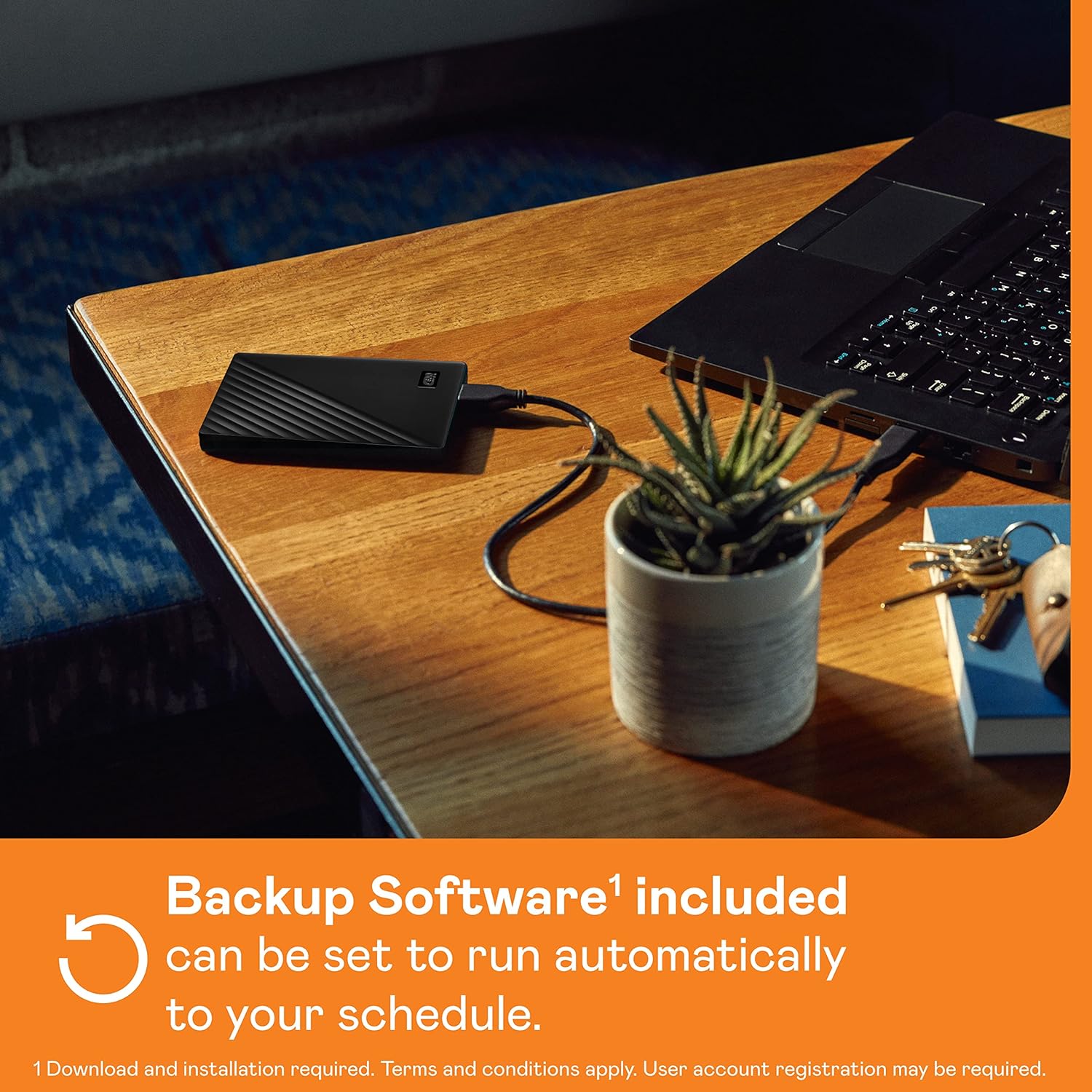 WD (1/2)TB My Passport Portable External Hard Drive Black backup software