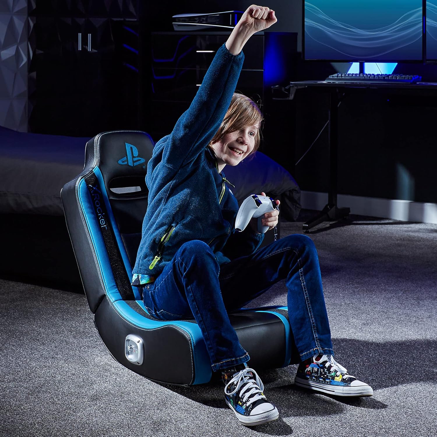 X Rocker 41488 Playstation Geist 2.0 Gaming Chair Desk & Chair