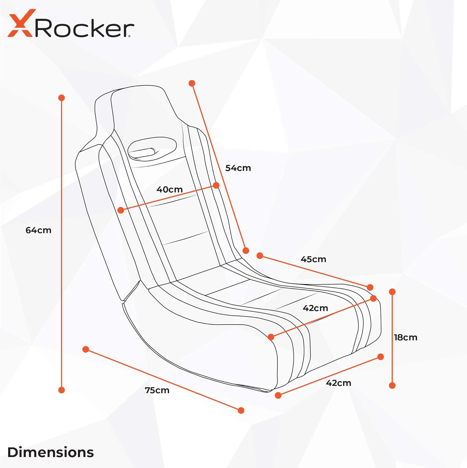 X Rocker 41488 Playstation Geist 2.0 Gaming Chair Desk & Chair