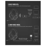 XIBERIA S11 Wireless Gaming Headset 5.8GHz Audio 35 JOD